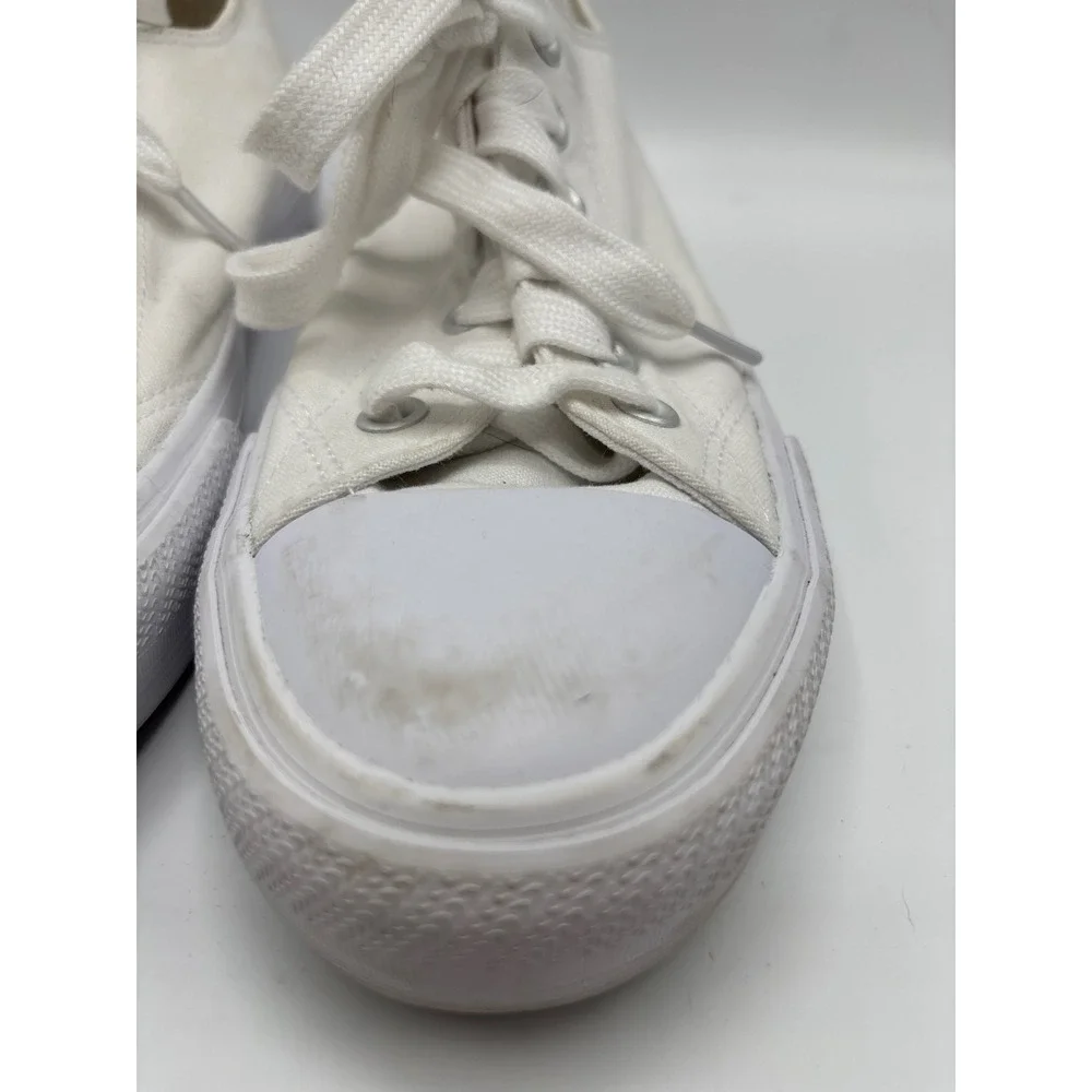 NOBO No Boundaries Men's White Canvas Low Top Sneakers Memory Foam Size 9
